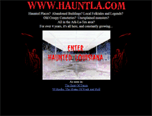 Tablet Screenshot of hauntla.com